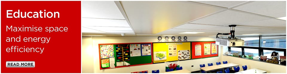 Radiant heating panels - Modern heating solutions for schools