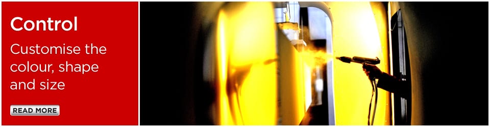 Radiant heating panels with custom size, shape and colour