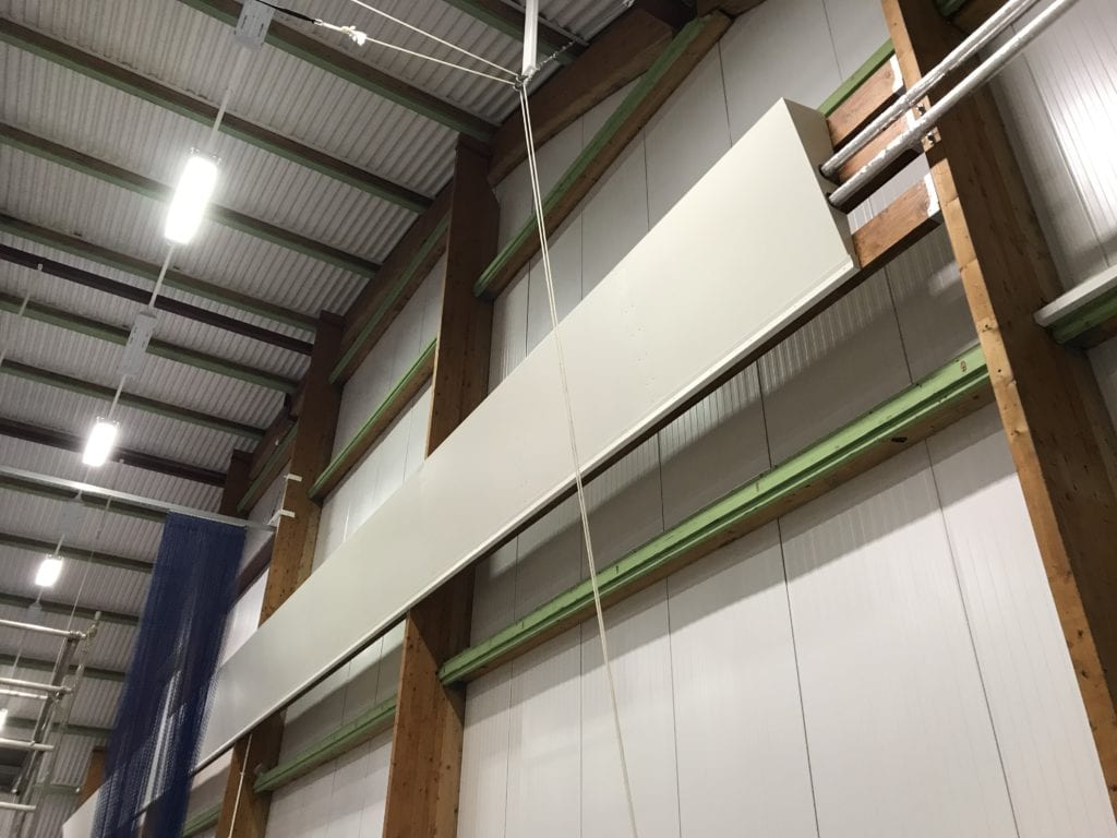 Solray Angled Wall Panel installed at Dick McTaggart Gymnastics Centre