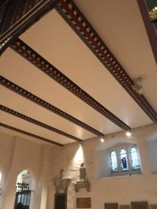 Solray Electric Radiant Panels installed at St Martin of Tours Church in Epsom